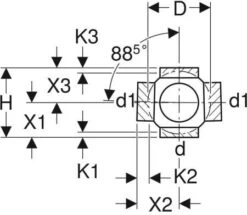 Geberit Pe Dreifach-Kugelabzweig 367605161 DN 100/100, 88,5Grad, Anschlüsse 90Grad, PE-HD -VIEGA Verkäufe Geberit Pe Dreifach Kugelabzweig 367605161 DN 100 100 885Grad Anschluesse 90Grad PE HD 2