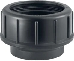 Geberit Pe Gewindestutzen 366740161 PE-HD, DN 90, Mit Quetschverschraubung Und Schutzdeckel