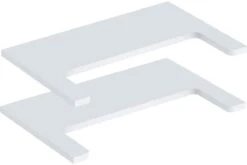 Geberit Renova Comfort Bodenset 808620000 Weß, Zwischenbodenset, 2 Stück