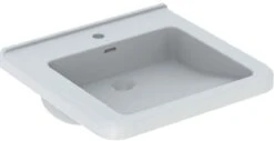 Geberit Renova Comfort Waschtisch 128555600 55 X 52,5 Cm, Weiss KeraTect, Mit Hahnloch