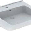 Geberit Renova Comfort Waschtisch 128660000 60 X 55 Cm, Weiss, Unterfahrbar, Mit Überlauf
