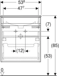 Geberit Renova Plan Möbel-Waschtisch-Set 501914JR1 55x62,2x48cm, Korpus Nussbaum Beschichtet, Waschtisch Weiß -VIEGA Verkäufe Geberit Renova Plan Moebel Waschtisch Set 501914JR1 55x622x48cm Korpus nussbaum beschichtet Waschtisch weiss 3