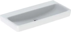 Geberit Renova Plan Waschtisch 501709001 100x48cm, Ohne Hahnloch, Ohne Überlauf, Weiß