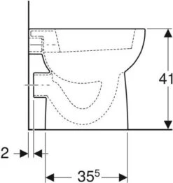 Geberit Renova Stand Flachspül WC 203010600 6 Liter, Weiss Kera Tect, Abgang Waagerecht -VIEGA Verkäufe Geberit Renova Stand Flachspuel WC 203010600 6 Liter weiss Kera Tect Abgang waagerecht 2