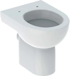 Geberit Renova Stand Flachspül WC 203010600 6 Liter, Weiss Kera Tect, Abgang Waagerecht
