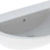 Geberit Renova Waschtisch 500667018 70 X 52 Cm, Weiß/KeraTect, Ohne Hahnloch, Mit Überlauf