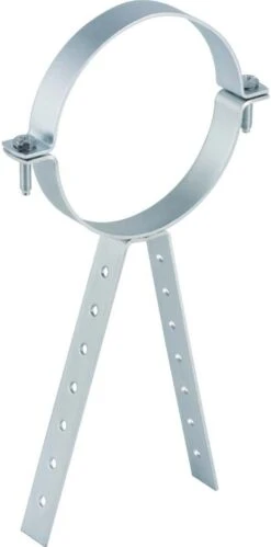 Geberit Rohrschelle 363856001 Verzinkt, DN 56, Mit Spreizstütze Gelocht