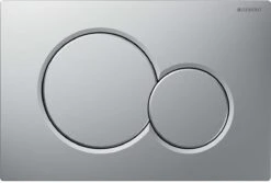 Geberit Sigma 01 Betätigungsplatte 115770JQ5 Mattchrom Lackiert, Für 2-Mengen-Spülung, Kunststoff