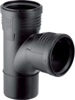 Geberit Silent PP Bogenabzweig 390454141 DN 90/90, 87,5Grad, Mit Innenradius