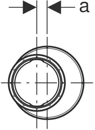 Geberit Silent PP Reduktion 390675141 DN 125/100, Exzentrisch, Schalloptimiert 2 Geberit Silent PP Reduktion 390675141 DN 125/100, Exzentrisch, Schalloptimiert – Bild 2