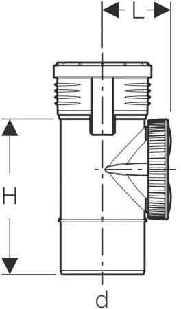 Geberit Silent PP Reinigungsstück 390627141 DN 125, 90Grad, Mit Runder Serviceöffnung 2 Geberit Silent PP Reinigungsstück 390627141 DN 125, 90Grad, Mit Runder Serviceöffnung – Bild 2