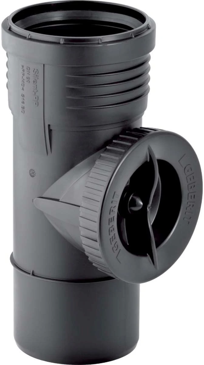 Geberit Silent PP Reinigungsstück 390627141 DN 125, 90Grad, Mit Runder Serviceöffnung 1 Geberit Silent PP Reinigungsstück 390627141 DN 125, 90Grad, Mit Runder Serviceöffnung