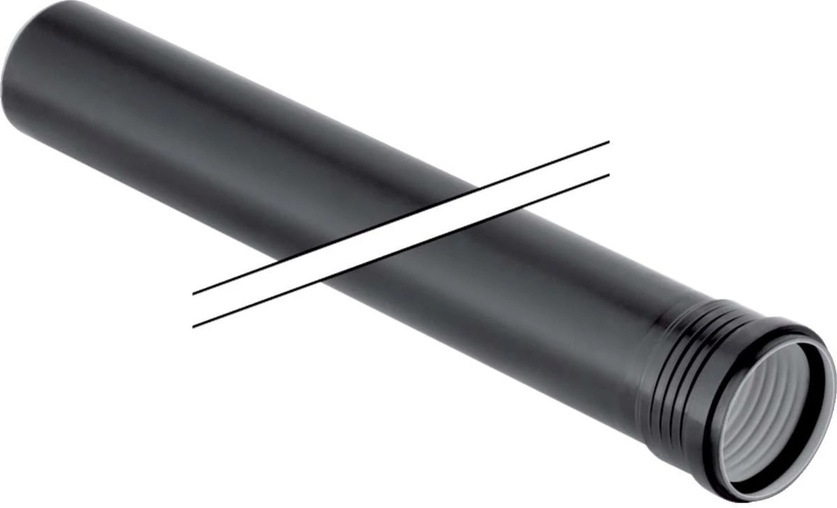 Geberit Silent PP Rohr 390202141 DN 50, 500 Mm, Mit Muffe, Schalloptimiert 1 Geberit Silent PP Rohr 390202141 DN 50, 500 Mm, Mit Muffe, Schalloptimiert