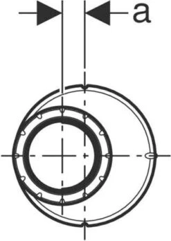 Geberit Silent Pro Reduktion 393372141 DN 70/50, Exzentrisch -VIEGA Verkäufe Geberit Silent Pro Reduktion 393372141 DN 70 50 exzentrisch 2