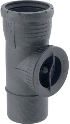 Geberit Silent Pro Reinigungsstück 393327141 DN 70, 90°, Mit Runder Serviceöffnung