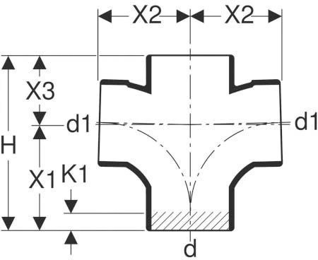 Geberit Silent Db20 Bogenabzweig 310102141 DN 100, 2-fach, 88,5Grad, Mit Innenradius 3 Geberit Silent Db20 Bogenabzweig 310102141 DN 100, 2-fach, 88,5Grad, Mit Innenradius – Bild 3