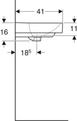 Geberit Smyle Square Handwaschbecken 500256018 Weiss KeraTect, 50x41cm, Mit Hahnloch Und Überlauf -VIEGA Verkäufe Geberit Smyle Square Handwaschbecken 500256018 weiss KeraTect 50x41cm mit Hahnloch und Ueberlauf 3