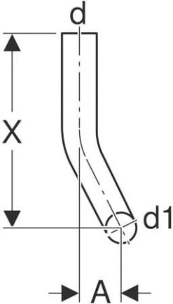 Geberit Spülbogen 118113111 8 Cm Nach Rechts Abgekröpft, 90Grad, D= 50mm, 28x21cm, Weiß -VIEGA Verkäufe Geberit Spuelbogen 118113111 8 cm nach rechts abgekroepft 90Grad d 50mm 28x21cm weiss 2