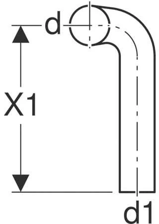 Geberit Spülbogen 118118111 18 Cm Nach Rechts Abgekröpft, 90Grad, D= 50mm, 28x21cm, Weiß 2 Geberit Spülbogen 118118111 18 Cm Nach Rechts Abgekröpft, 90Grad, D= 50mm, 28x21cm, Weiß – Bild 2