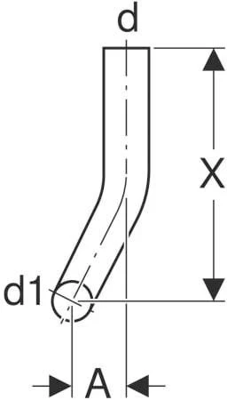 Geberit Spülbogen 118121111 4 Cm Nach Links Abgekröpft, 90Grad, D= 50mm, 28x21cm, Weiß 2 Geberit Spülbogen 118121111 4 Cm Nach Links Abgekröpft, 90Grad, D= 50mm, 28x21cm, Weiß – Bild 2