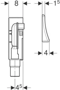 Geberit UP-Geruchsverschluss 152232001 Ø 50/56 Mm, Für Geräte Mit Einem Anschluss, Kunststoff -VIEGA Verkäufe Geberit UP Geruchsverschluss 152232001 o 50 56 mm fuer Geraete mit einem Anschluss Kunststoff 2