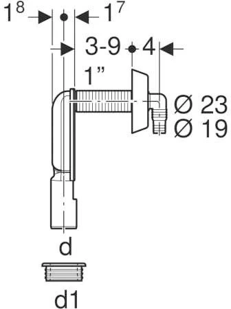 Geberit UP-Geruchsverschluss 152235211 D= 40/56mm, Für Geräte Mit Einem Anschluss, Hochglanz-verchromt 3 Geberit UP-Geruchsverschluss 152235211 D= 40/56mm, Für Geräte Mit Einem Anschluss, Hochglanz-verchromt – Bild 3