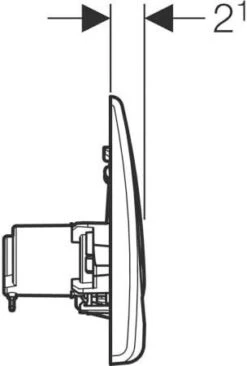 Geberit Urinalsteuerung Basic 115820115 Weiß, Pneumatisch, Kunststoff -VIEGA Verkäufe Geberit Urinalsteuerung Basic 115820115 weiss pneumatisch Kunststoff 2