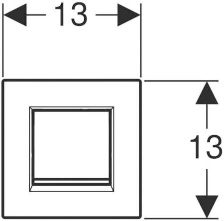 Geberit Urinalsteuerung Typ 30 116017KL1 Pneumatisch, Weiß/mattchrom 2 Geberit Urinalsteuerung Typ 30 116017KL1 Pneumatisch, Weiß/mattchrom – Bild 2