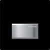 Geberit Urinalsteuerung Typ 50 116016DW5 Schwarz-verchromt Gebürstet, Pneumatisch