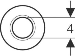 Geberit Wand-Rosette 854187111 Ø 40/85 Mm, H 15 Mm, Flach, PP, Weiß -VIEGA Verkäufe Geberit Wand Rosette 854187111 o 40 85 mm H 15 mm flach PP weiss 2