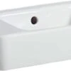 Geberit Waschtisch Renova Compact 276240000 Weiss, 40 X 25 Cm, Mit Hahnloch Links