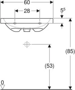 Geberit ICon Aufsatz-Waschtisch 501847004 60x48cm, Ohne Hahnloch, Mit Überlauf, Für Arbeitsplatte, Weiß KeraTect -VIEGA Verkäufe Geberit iCon Aufsatz Waschtisch 501847004 60x48cm ohne Hahnloch mit Ueberlauf fuer Arbeitsplatte weiss KeraTect 2