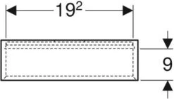 Geberit ICon Wandbox 502322013 45x23,3x13,2cm, Rechteckig, Weiß/matt Lackiert -VIEGA Verkäufe Geberit iCon Wandbox 502322013 45x233x132cm rechteckig weiss matt lackiert 4