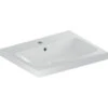 Geberit ICon Light Waschtisch 501835004 70x48cm, Ohne Hahnloch, Mit Überlauf, Weiß KeraTect