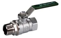 Giacomini Kugelhahn R254WL 254WX054 3/4", Grüner Hebelgriff, Innen- Und Außengewinde