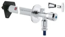 Grohe Außenwandventil Bausatz Eurotec 41206000 DN15, Mit Rohrbelüfter, Chrom