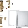Grohe Austausch WC-Druckspüler 42901000 Chrom, UP, DN 20, Classic-Abdeckplatte