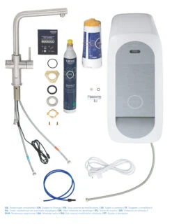 Grohe Blue Home Küchenarmatur 31454DC1 Supersteel, L-Auslauf, Starter Kit -VIEGA Verkäufe Grohe Blue Home Kuechenarmatur 31454DC1 supersteel L Auslauf Starter Kit 5