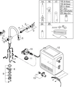 Grohe Blue Professional Spültisch-Einhebelmischer 31323DC2 Supersteel, Starter Kit, C-Auslauf, Bluetooth/WIFI -VIEGA Verkäufe Grohe Blue Professional Spueltisch Einhebelmischer 31323DC2 supersteel Starter Kit C Auslauf Bluetooth WIFI 3