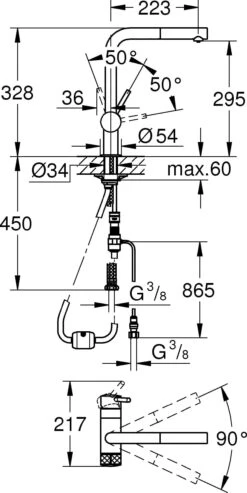 Grohe Blue Pure Minta Küchenarmatur 31721000 L-Auslauf, Chrom, Mit Filterfunktion 6 Grohe Blue Pure Minta Küchenarmatur 31721000 L-Auslauf, Chrom, Mit Filterfunktion -VIEGA Verkäufe Grohe Blue Pure Minta Kuechenarmatur 31721000 L Auslauf chrom mit Filterfunktion 2