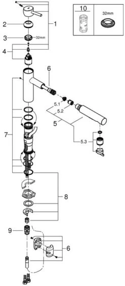 Grohe Concetto Küchenarmatur 30273001 Chrom, Mittelhoher Auslauf -VIEGA Verkäufe Grohe Concetto Kuechenarmatur 30273001 chrom mittelhoher Auslauf 2
