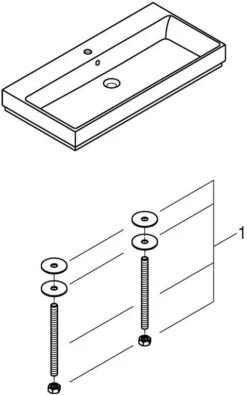 Grohe Cube Keramik Aufsatzwaschtisch 3947500H 100cm, 1 Hahnloch Mit Überlauf, Alpinweiß PureGuard -VIEGA Verkäufe Grohe Cube Keramik Aufsatzwaschtisch 3947500H 100cm 1 Hahnloch mit Ueberlauf alpinweiss PureGuard 4