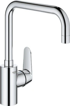 Grohe Eurodisc Cosmopolitan Spültisch-Einhebelmischer 32259003 Chrom, Schwenkbarer U-Auslauf, Innenliegende Wasserführung