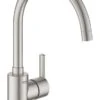 Grohe Feel Küchenarmatur 32670DC2 Supersteel, Hoher Auslauf