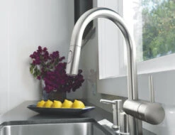 Grohe Minta Spültisch-Einhebelmischer 32321DC2 Supersteel, Herausziehbare Dual-Spülbrause, C-Auslauf