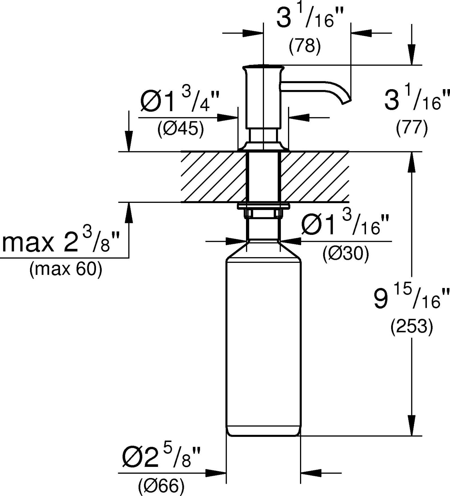 Grohe Parkfield Seifenspender 40537000 Für Flüssigseifen, Chrom 2 Grohe Parkfield Seifenspender 40537000 Für Flüssigseifen, Chrom – Bild 2