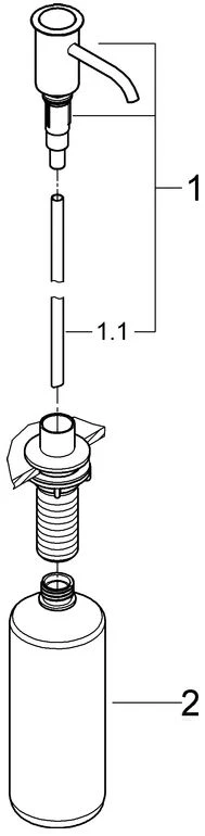 Grohe Parkfield Seifenspender 40537000 Für Flüssigseifen, Chrom 3 Grohe Parkfield Seifenspender 40537000 Für Flüssigseifen, Chrom – Bild 3