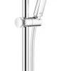 Grohe Rainshower Brausegarnitur 26577LS0 Moon White, Brausestange 600mm, 3 Strahlarten, Durchflussbegrenzer 9,5 L/min