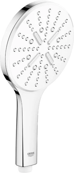 Grohe Rainshower Handbrause 26574LS0 Moon White, 3 Strahlarten, Mit Durchflussbegrenzer 9,5 L/min