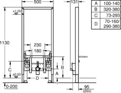 Grohe Rapid SL Bidet Element 38553001 Bauhöhe 1,13 M -VIEGA Verkäufe Grohe Rapid SL Bidet Element 38553001 Bauhoehe 113 m 2